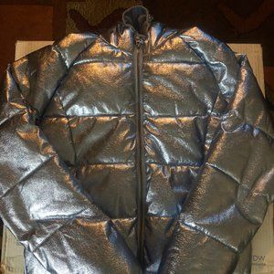Old Navy Kids Metallic Puffer Jacket sz XXL